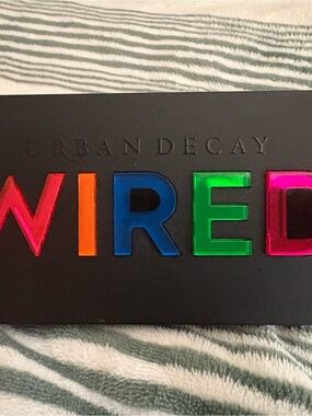 Urban Decay Black Eyeshadow Palette Case with White Text